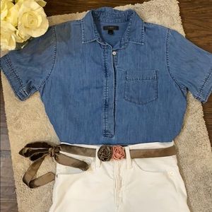 J.Crew Silk Rosebud Belt